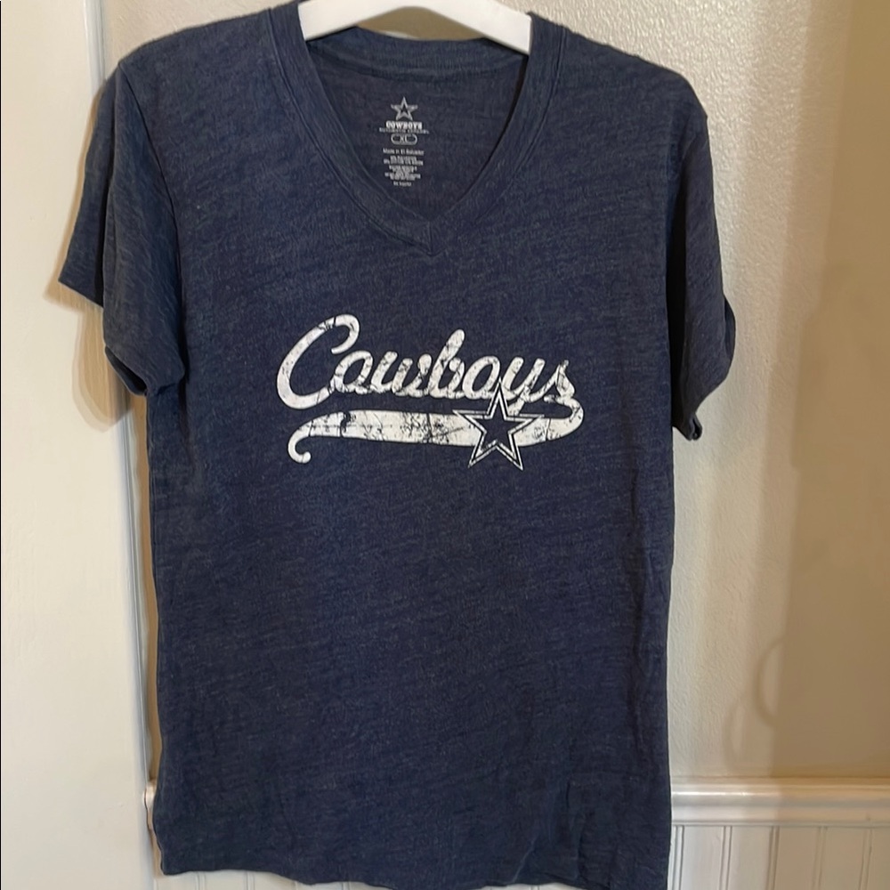 Blue Dallas Cowboys V-Neck T-Shirt